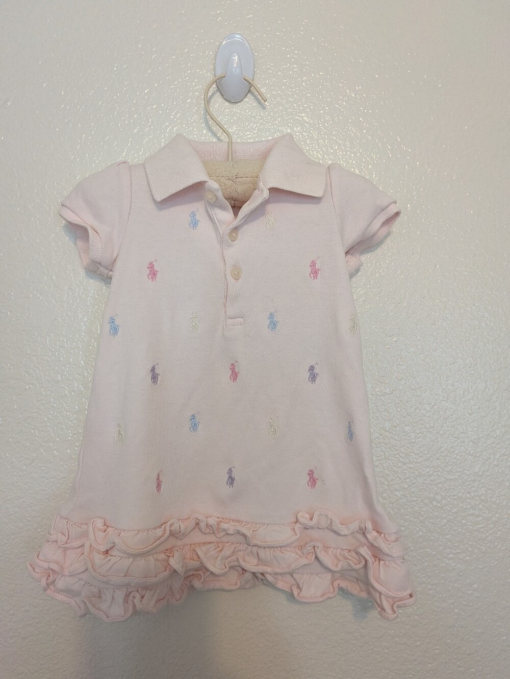Ralph Lauren Pastel Baby Pony Dress 9 Months